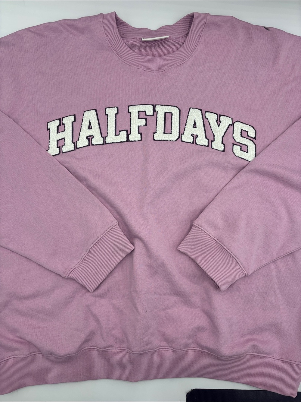 Halfdays Logo Sweatshirt in Amethyst